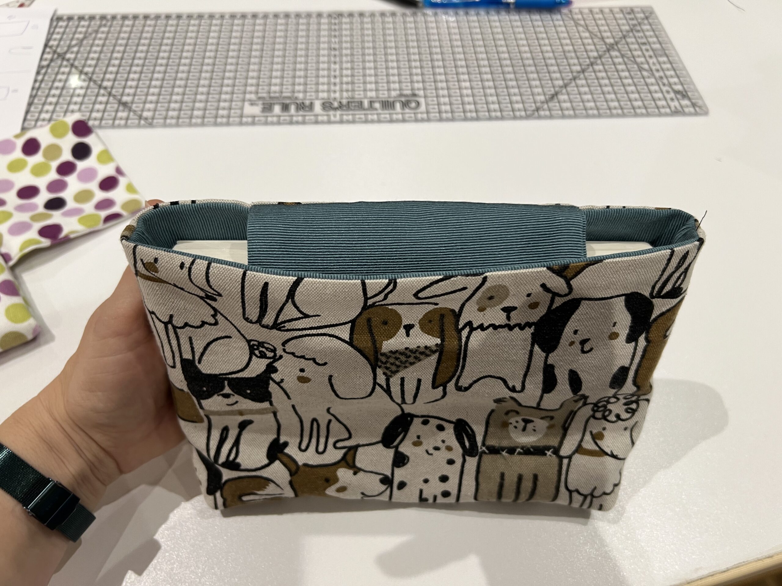 IMG_0656 DIY création couture pochette à livre sur mesure